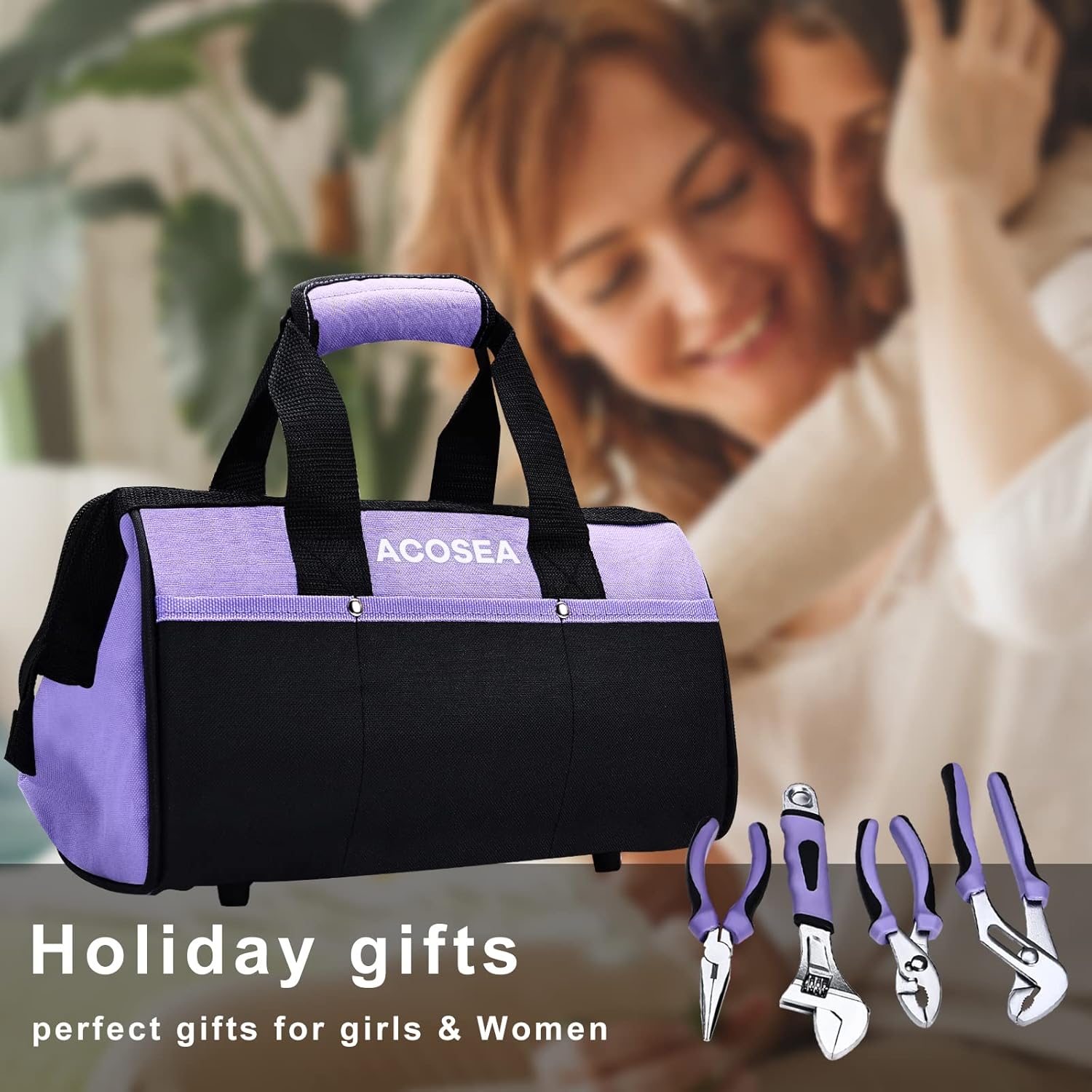 🔥 Angebote & Aktionen – Purple Tool Set, 223 Pieces Tool Set for Women, Tool Set with 13 Inch Wide Mouth, Purple Tool Bag, The Basic Tool Set is Perfect for Home Maintenance – Bild 2