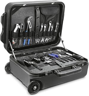 🚗 KFZ & Werkstatt – Matador Tool Box | Tool Trolley Filled 185 Pieces | Car Tools | Complete Tool Set Including Bit Set | Tool Box Filled Professional | Matador Tool No. 81320185
