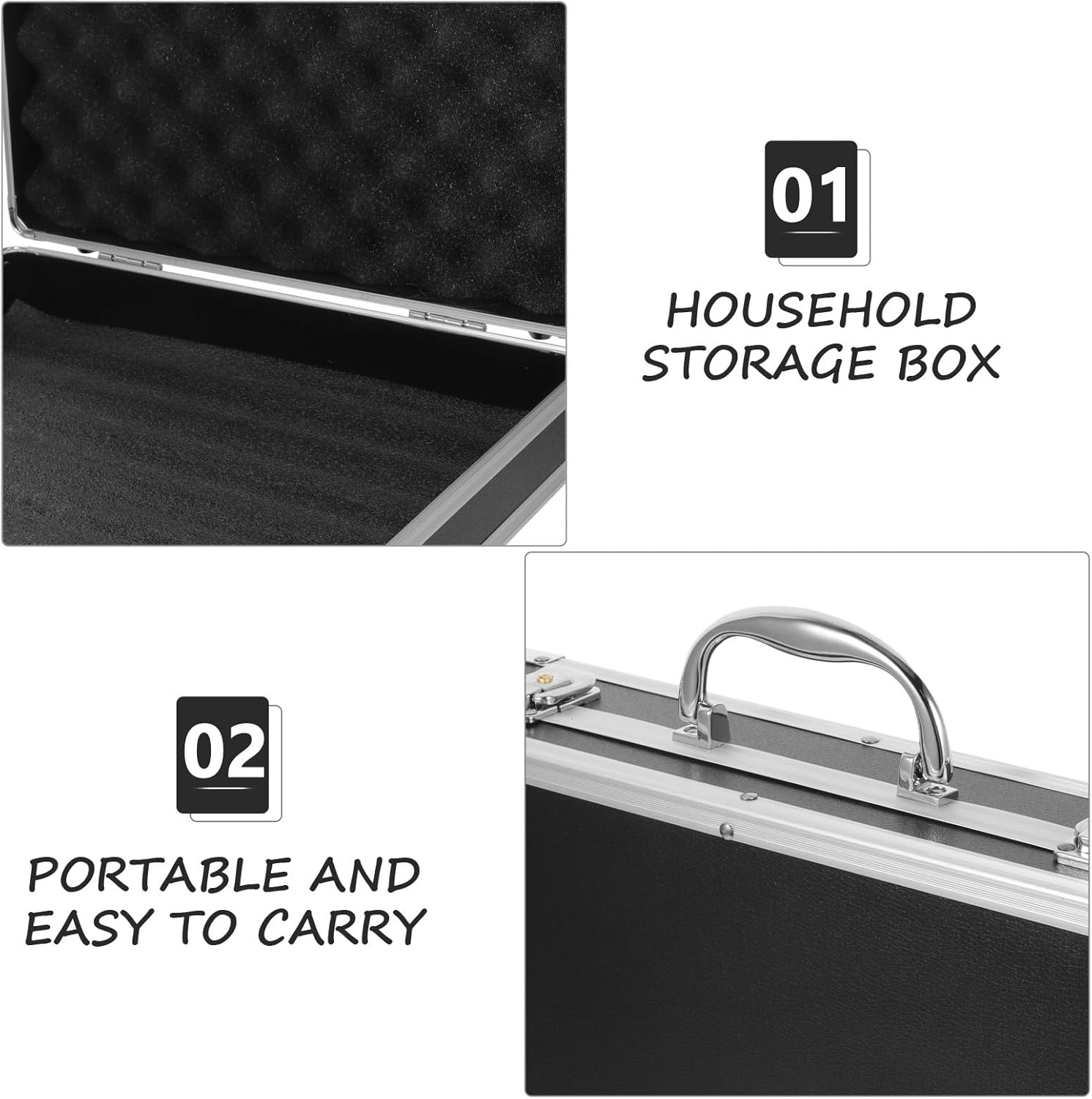 ⚒️ Bau & Montage – Aluminium-Werkzeugkoffer, tragbar, stoßfest, multifunktional mit schlagfestem Design und robustem Aluminiumgehäuse für Handwerker und mobile Profis – Bild 9