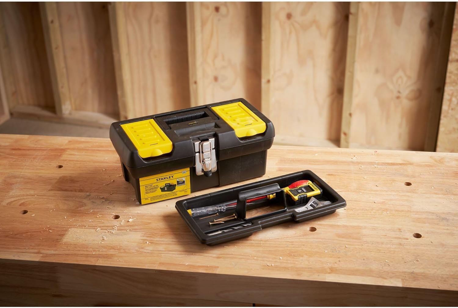 ⚒️ Bau & Montage – Stanley 1-92-064 2000 Series 12,5-Zoll-Werkzeugkasten mit Metallverschluss – Bild 4