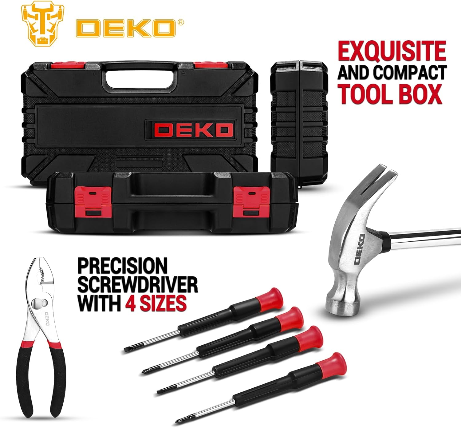 🔥 Angebote & Aktionen – DEKO Tool Box Tool Box Tool Box 62-Piece Universal Complete with Tools Hand Tool for Men and Women for Household Workshop DIY – Bild 4