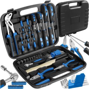 🔥 Angebote & Aktionen – TecTake 402789 Fully Loaded Toolbox with 57 Parts | Complete DIY Household Toolkit | Robust, Lightweight Case