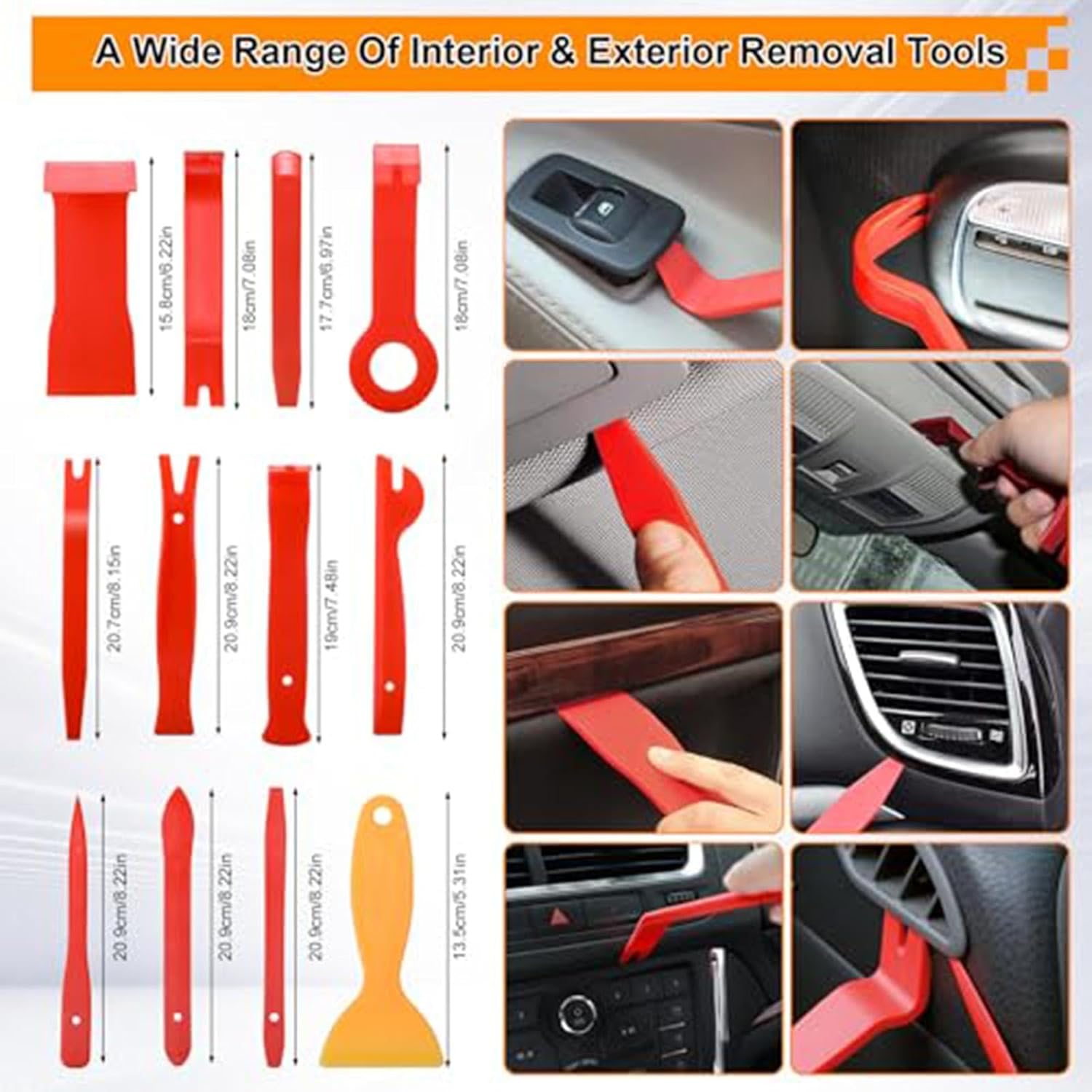 🚗 KFZ & Werkstatt – Car Disassembly Tools, Pack of 200 Vehicle Disassembly Trim Wedges Interior Trim Pry Tool, Car Tool, Car Interior Trim for Trims and Dashboard – Bild 6