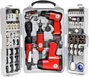 🚗 KFZ & Werkstatt – 71-Piece Pneumatic Tool Set including Impact Driver and Many Accessories