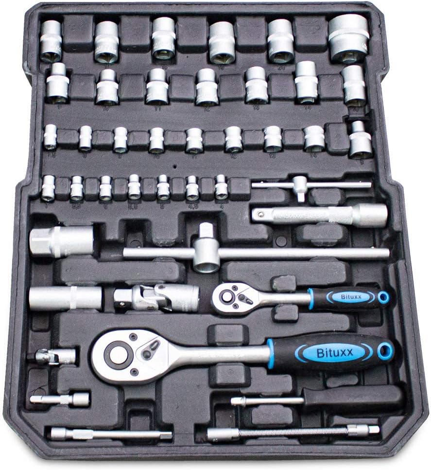 🔥 Angebote & Aktionen – Bituxx Tool Box, 1,200 Pieces, Tool Trolley with Nuts, Ratchets, Socket Wrench, Torx, Multi-Tooth Ratchet with Ratchet Ring Spanner – Bild 7