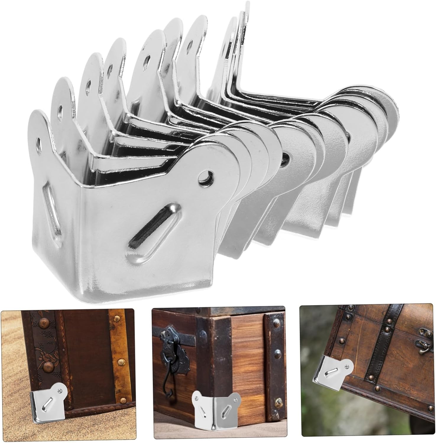⚒️ Bau & Montage – Toddmomy 12 Stück Metall-Eckenschutz, Werkzeugkasten, Flightcases, Kosmetikkoffer, robuster, wasserdichter Kantenschutz, vielseitig einsetzbar und einfache DIY-Montage – Bild 9