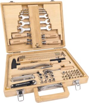 🔥 Angebote & Aktionen – Brüder Mannesmann M29003 Bamboo Tool Box 75 Pieces