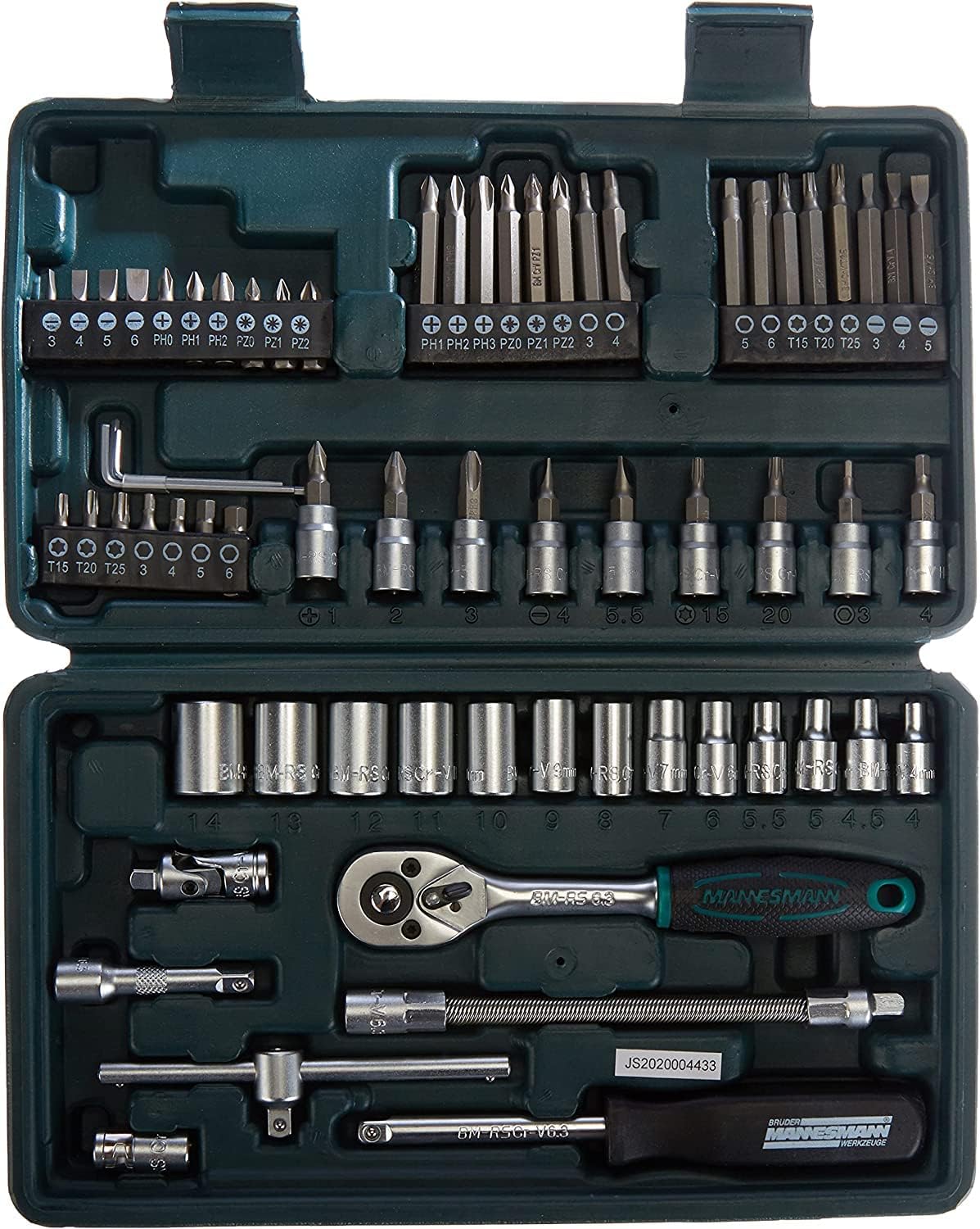 🚗 KFZ & Werkstatt – Mannesmann Socket Set/ CV-Steel/ VPA/ GS Approved (65 Pieces) – Bild 2