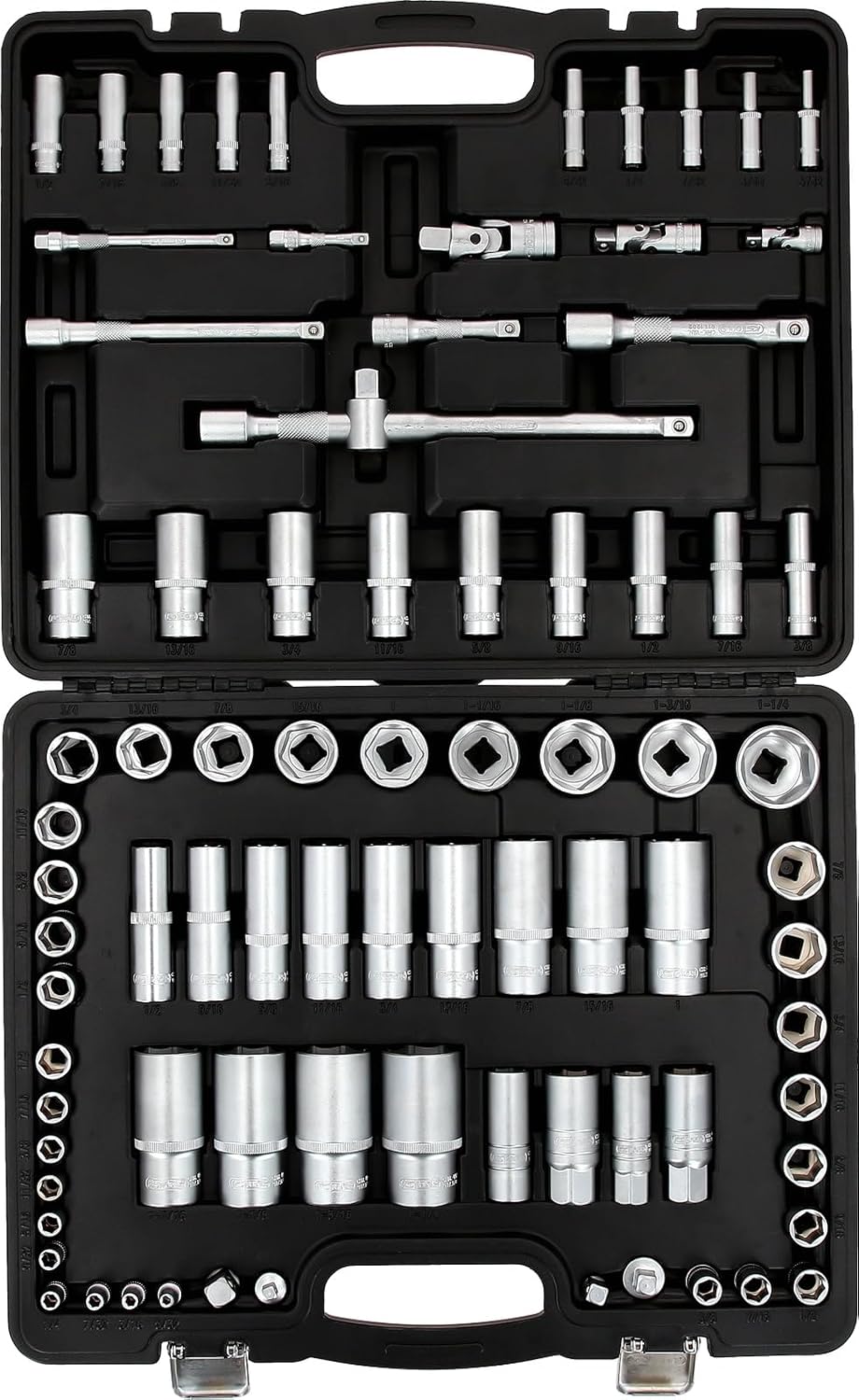 🚗 KFZ & Werkstatt – KS Tools 917.0082 1/4 inch + 3/8 inch + 1/2 inch socket spanner set, 82 pieces, inch dimensions – Bild 3