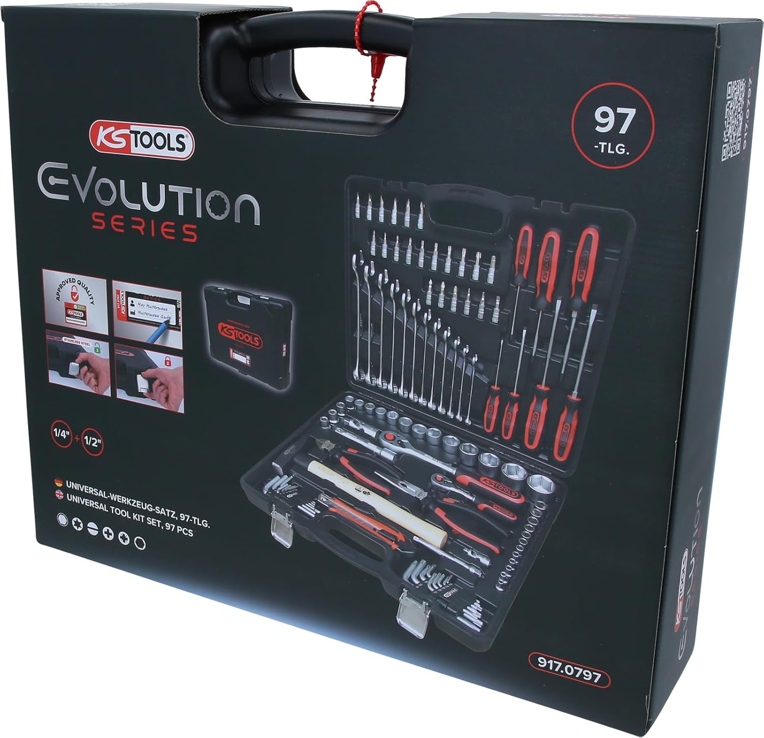 🚗 KFZ & Werkstatt – KS Tools 917.0797 1/4"-1/2" Universal tool set 97 pcs – Bild 3