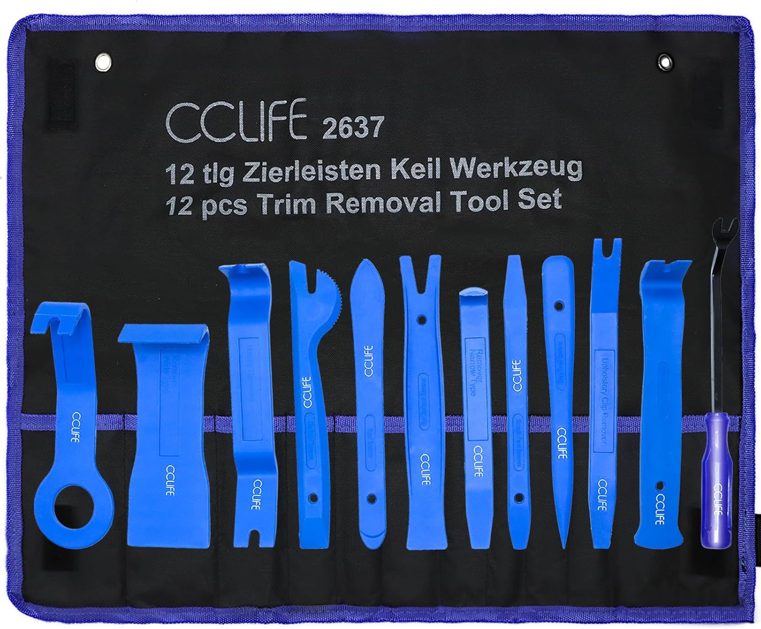 🚗 KFZ & Werkstatt – CCLIFE 12-Piece Car Disassembly Tool Set PP PA + Trim Wedges Interior Trim Door Panel
