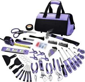 🔥 Angebote & Aktionen – Purple Tool Set, 223 Pieces Tool Set for Women, Tool Set with 13 Inch Wide Mouth, Purple Tool Bag, The Basic Tool Set is Perfect for Home Maintenance