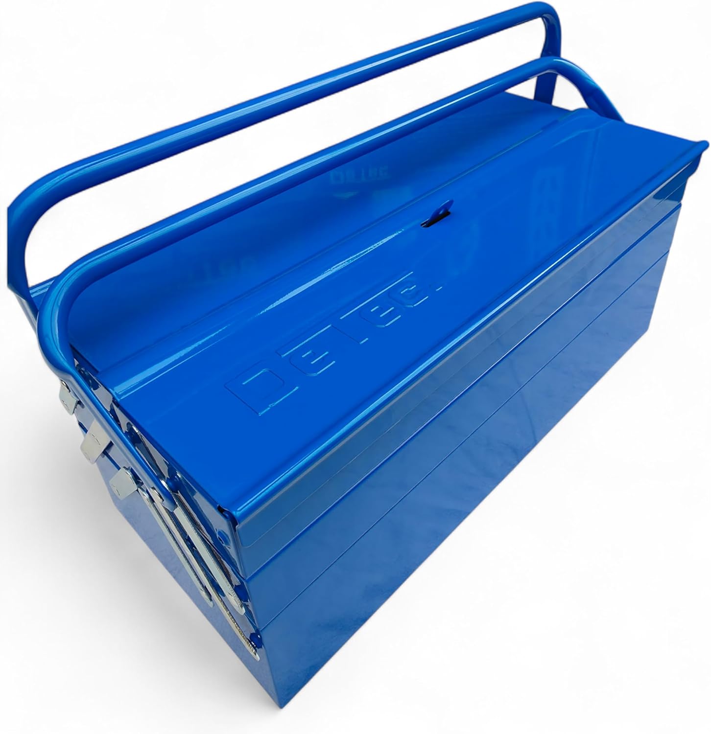 🔥 Angebote & Aktionen – Blue Filled Tool Box Metal 96-Piece Tool Set with Carbon Look Insert Tool Box Blue Edition Tool Box – Bild 2