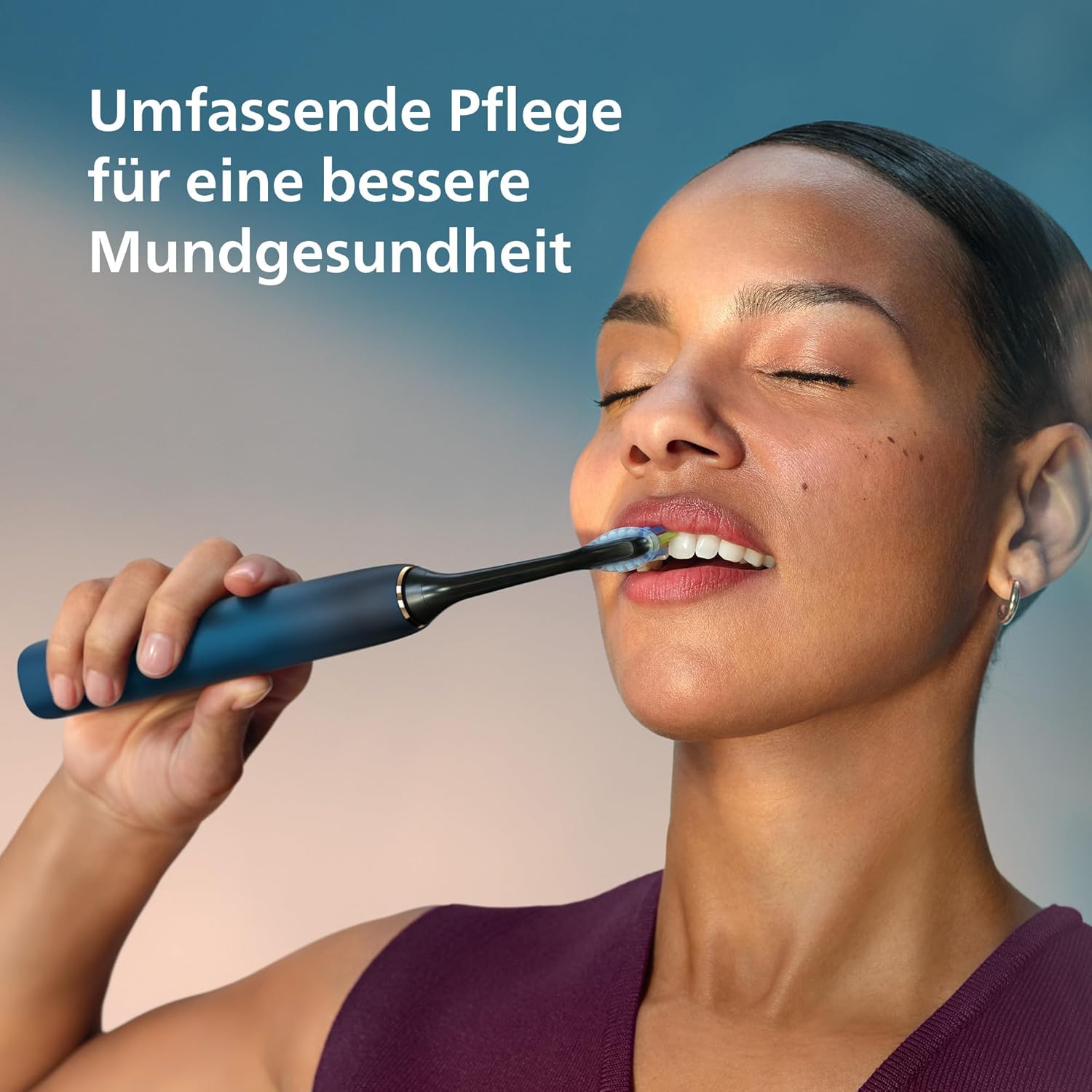 🔥 Angebote & Aktionen – Philips Sonicare DiamondClean 9000 Series Power Electric Toothbrush Special Edition - Sonic Brush, Dunkelblau, 4x C3 Premium Plaque Control Bürstenkopf (Modell HX9911/89) – Bild 2