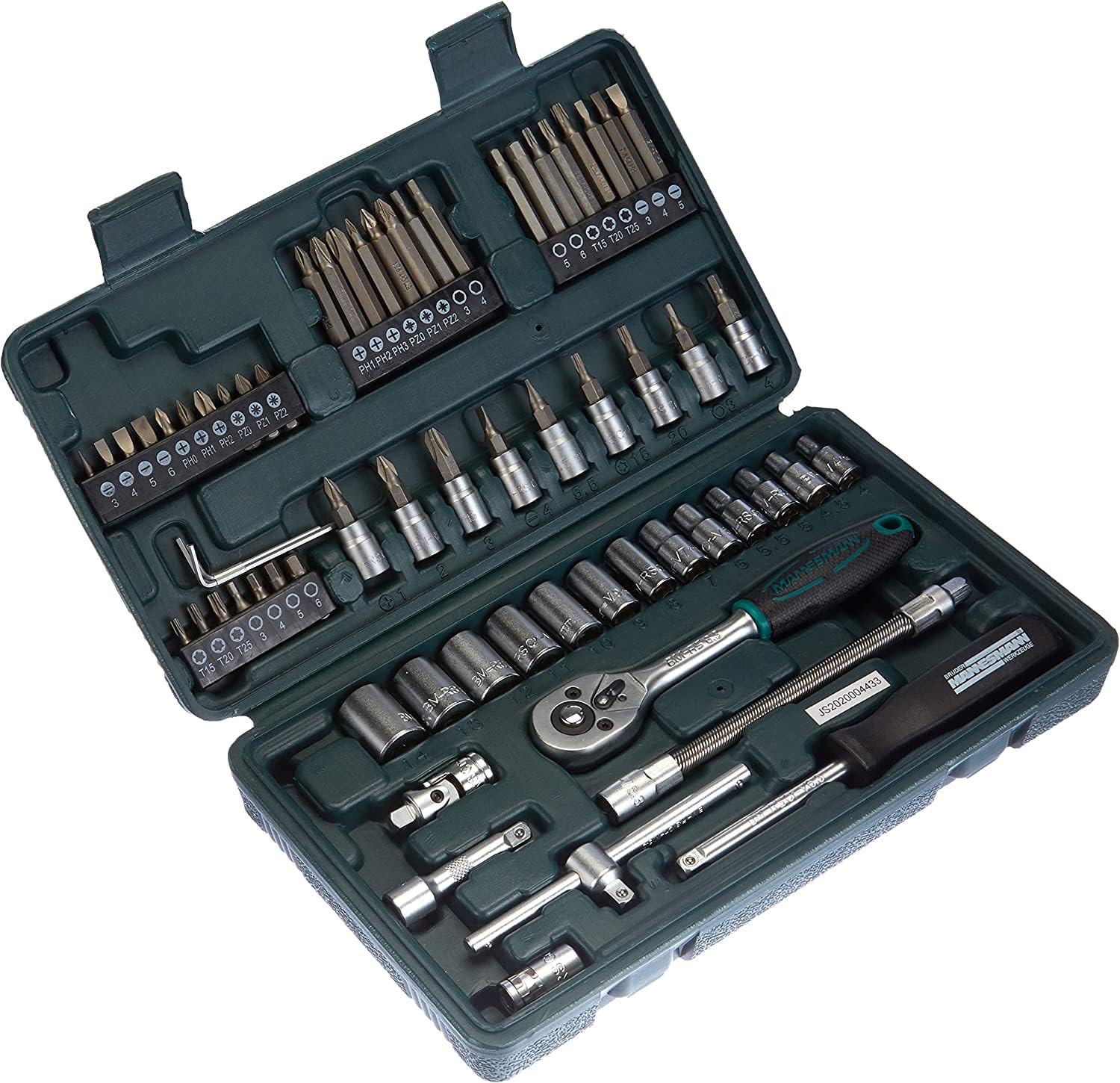 🚗 KFZ & Werkstatt – Mannesmann Socket Set/ CV-Steel/ VPA/ GS Approved (65 Pieces)