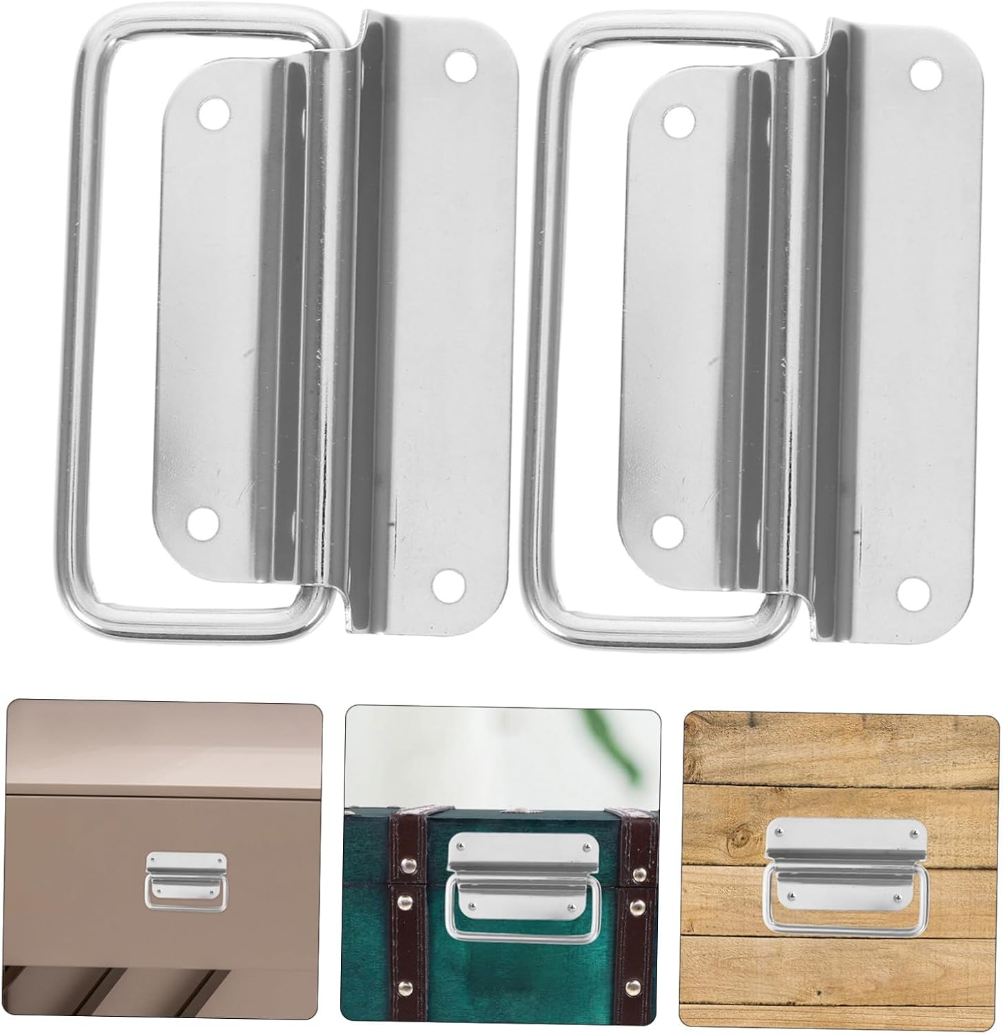 ⚒️ Bau & Montage – Yardenfun 2 Stück Teiliges Schwere Metallgriffe Klappbar für Werkzeugkoffer und Industrieboxen Rostfreie Tragegriffe mit einfachem Montagelochdesign Modernes minimalistisches Design für – Bild 4