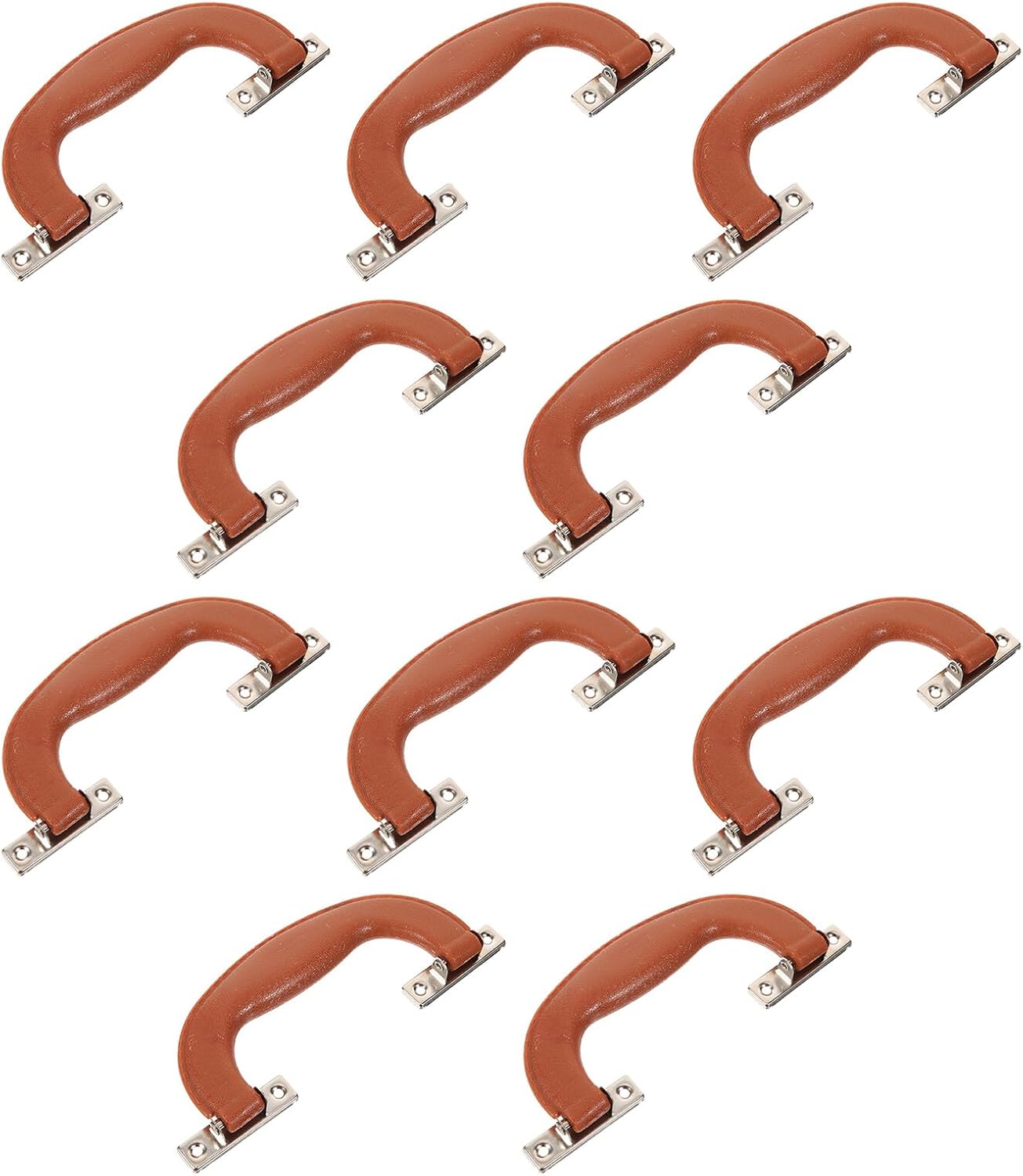 ⚒️ Bau & Montage – 10 Stück Ersatzgriffe für Koffer und Werkzeugkasten aus robustem Kunststoff mit rutschfester Oberfläche, einfache Montage, hohe Belastbarkeit, kompatibel mit Reisekoffern und