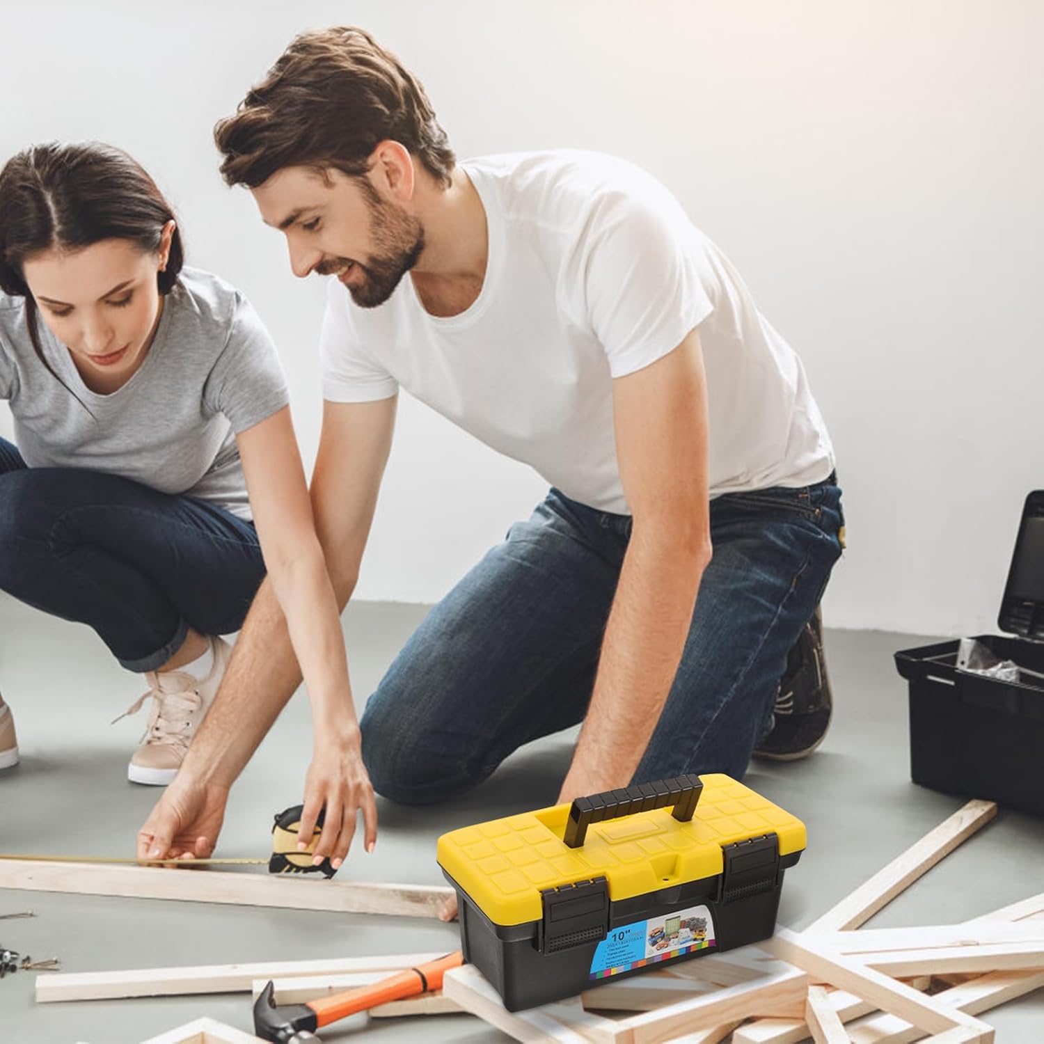 ⚡ Elektro & Technik – SAFIGLE Werkzeugkoffer Organizer 10 Zoll Hartschalenkoffer Kunststoff Tragbarer Werkzeugkasten Aufbewahrungsbox für Haushalt Auto Elektriker – Bild 5