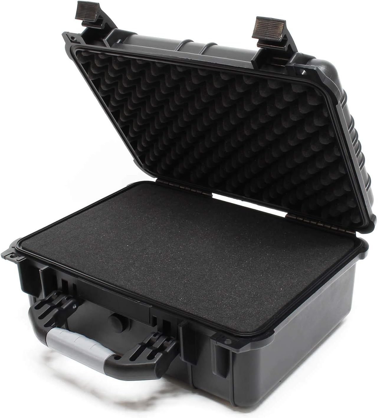 ⚡ Elektro & Technik – Wiltec Universalkoffer, 40,6 x 33 x 17,4 cm, schwarz, Schutzhülle, wasserdicht mit Druckausgleichsventil und verstellbaren Schaumstoffmatten – Bild 3