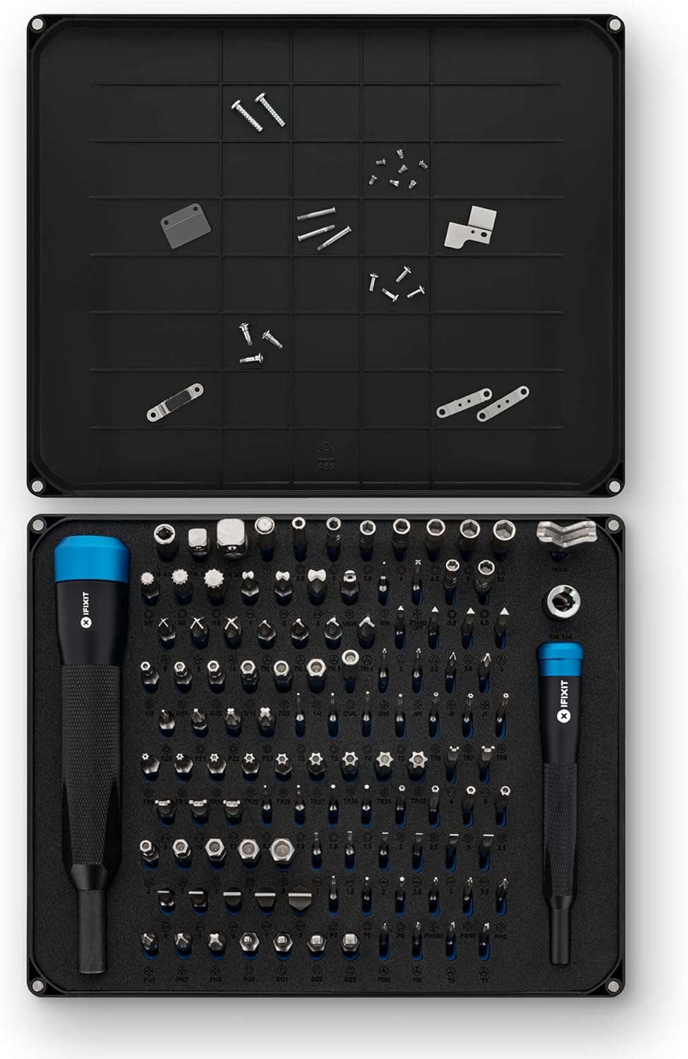 ⚡ Elektro & Technik – iFixit Manta Precision Bit Set, Precision Bit Set with 2 Screwdrivers & 112 Bits: Mini bits (4 mm) for electronics and 1/4 inch standard bits – Bild 2