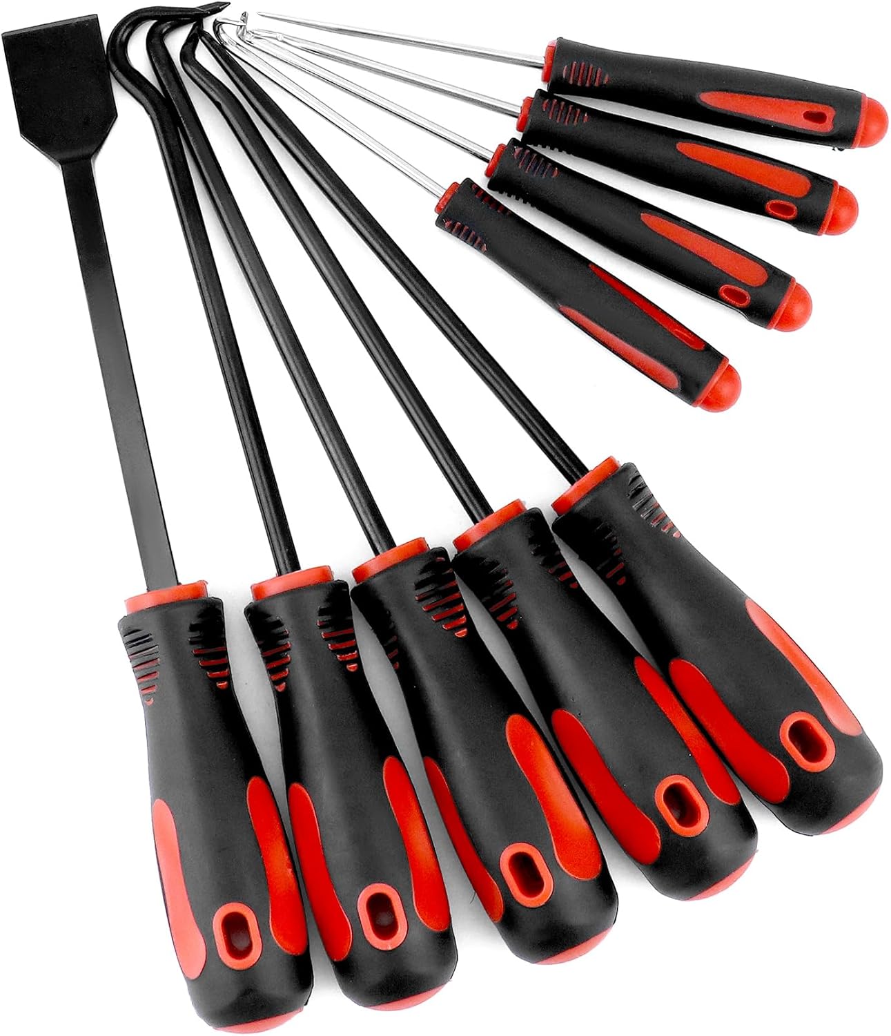 🚗 KFZ & Werkstatt – QWORK® 9-Piece Set with Long Hook and Pimple with Scraper, Seal Disassembly Tool, Car and Electronics Repair Tool Set – Bild 5