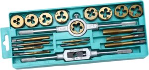 🚗 KFZ & Werkstatt – HOMSFOU 1 Set Tap on Die Set Pliers Car Tools Nut Grinder Tool Box Tool Box Tap Wrench Steel Tap Wrench Alloy Steel Golden