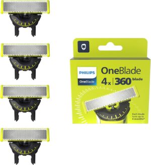 ⚡ Elektro & Technik – Philips OneBlade Original 360 Klingen, passend für alle OneBlade- und OneBlade Pro-Modelle. Original Philips 4er-Pack (Modell QP440/50).