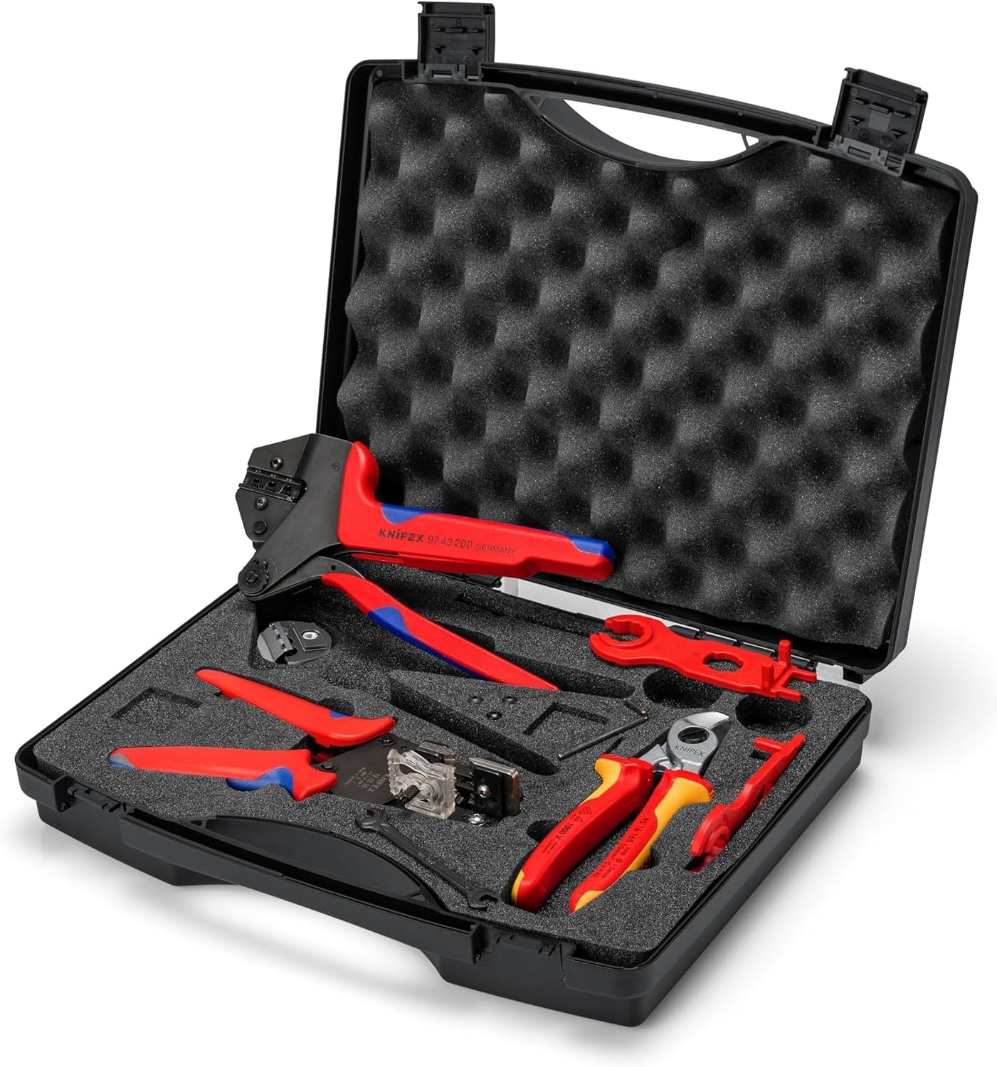⚡ Elektro & Technik – KNIPEX 97 91 04 V01 Photovoltaik-Werkzeugkoffer für Solarsteckverbinder MC4 7-teilig