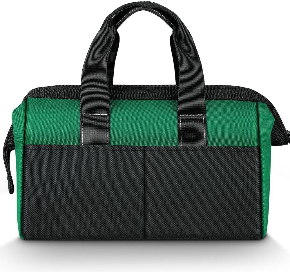 ⚡ Elektro & Technik – Werkzeugtasche, Grün, 31 cm/12 Zoll, aus 1680D Polyester, ideal für Heimwerker und Handwerker (12 Zoll) (Grün, 12 Zoll) – Bild 3