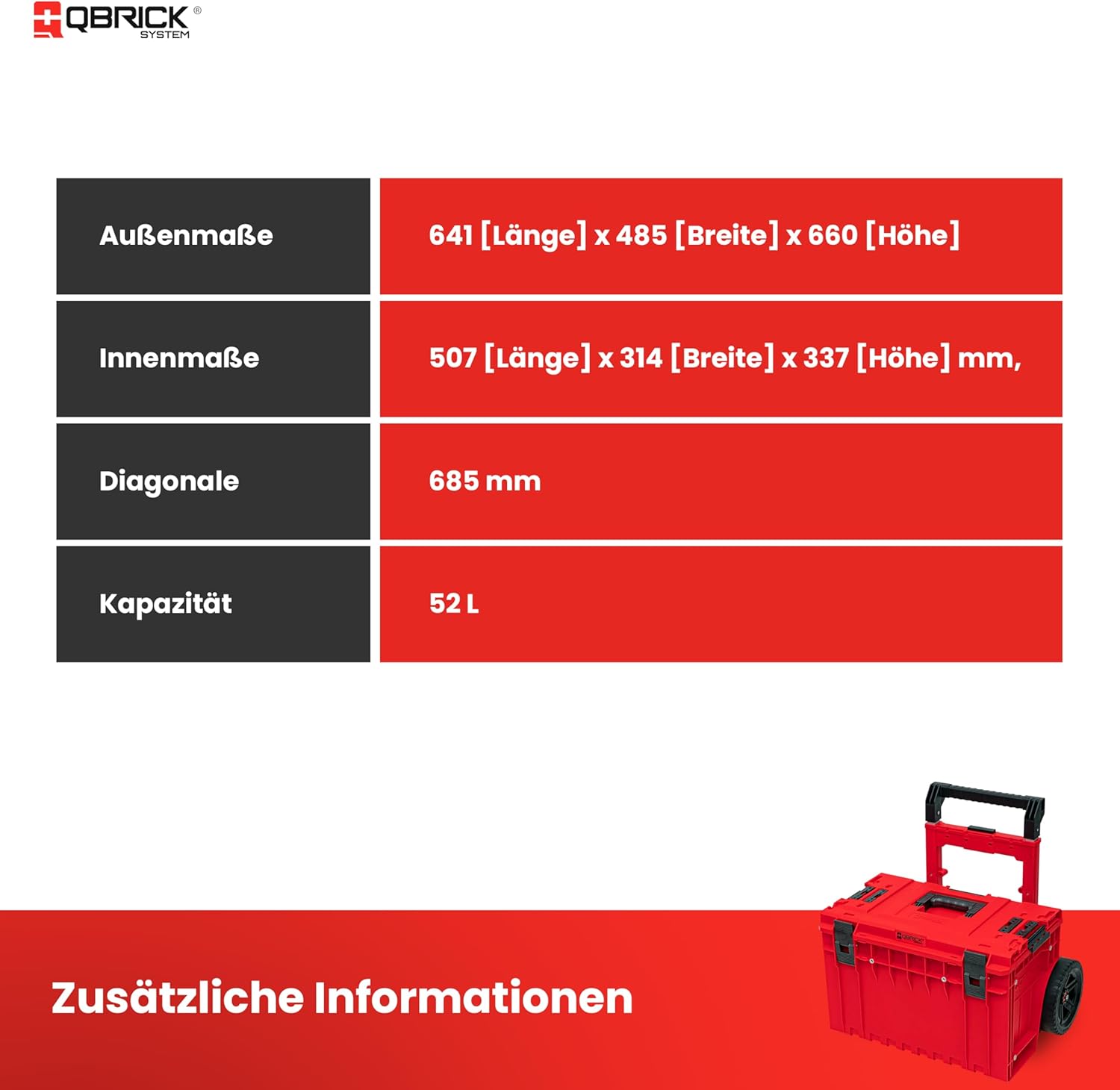 🔥 Angebote & Aktionen – Qbrick System One Cart 2.0 Red Ultra HD – Bild 6