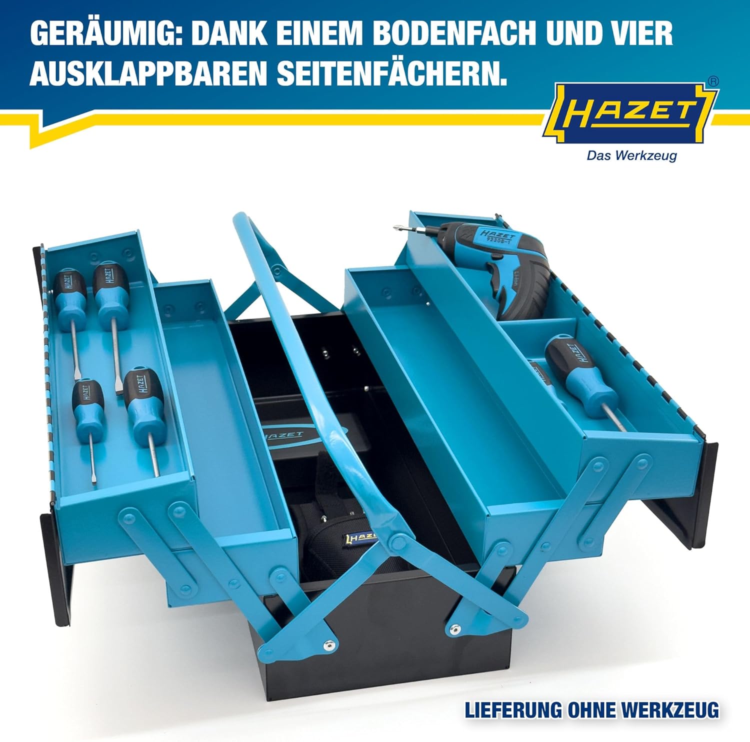 🔥 Angebote & Aktionen – Hazet 190L Metal Tool Box (Empty) - 245 x 575 x 210 mm – Bild 3