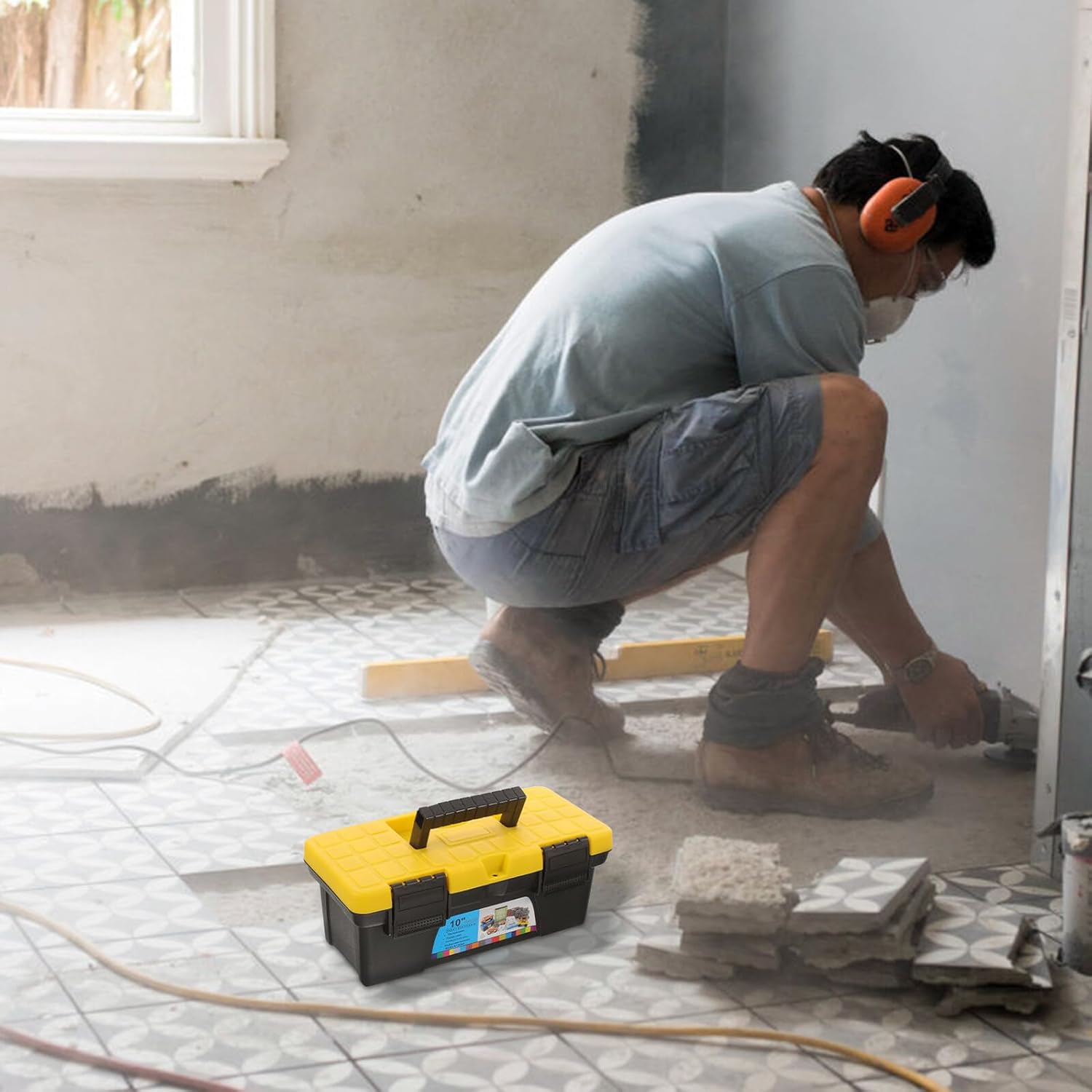 ⚡ Elektro & Technik – Werkzeugbox Hartschalen Organizer Kunststoff Aufbewahrungskoffer Groß Fassungsvermögen Für Heimwerker Elektriker Werkzeugkoffer Robust Langlebig Einfach Zugänglich – Bild 4
