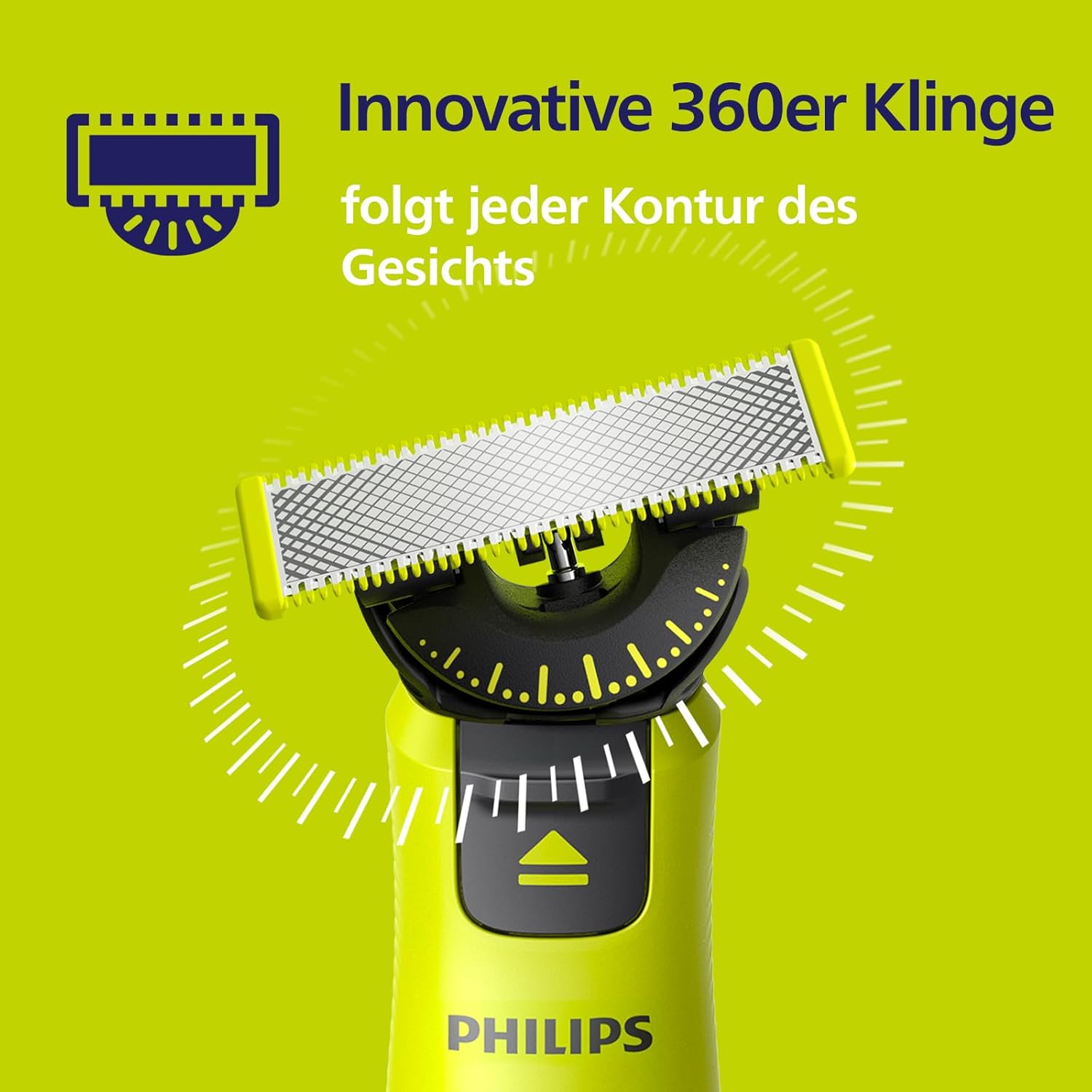 ⚡ Elektro & Technik – Philips OneBlade Original 360 Klingen, passend für alle OneBlade- und OneBlade Pro-Modelle. Original Philips 4er-Pack (Modell QP440/50). – Bild 7