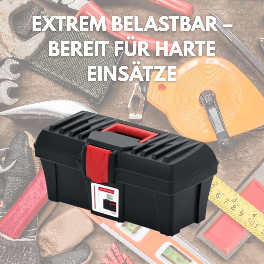 🔥 Angebote & Aktionen – Empty Tool Box - 40.0 x 20.0 x 18.6 cm Robust Tool Box/Workshop Box - Waterproof & Dustproof - Empty Plastic Toolbox - Made in the EU – Bild 3