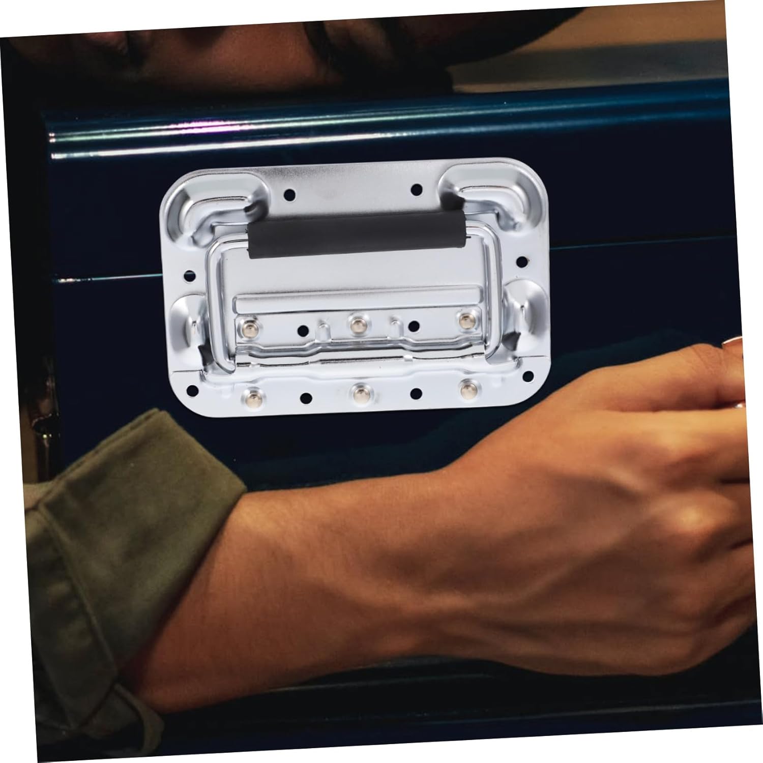 ⚒️ Bau & Montage – Federklappgriff Federstahl Klappbar Liftgriff für Aviation Case und Schrank Robustes Material Einfache Montage Vielseitiger Tragegriff für Werkzeugkoffer und Industrieboxen – Bild 5