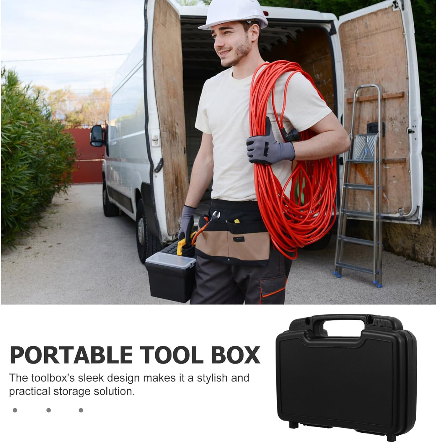 ⚡ Elektro & Technik – Multifunktions-Werkzeugkoffer mit ergonomischem Griff, robuste Aufbewahrungsbox und verstärkte Ecken als Elektriker-Gerätekoffer für Reisen und professionelle Anwendungen – Bild 5