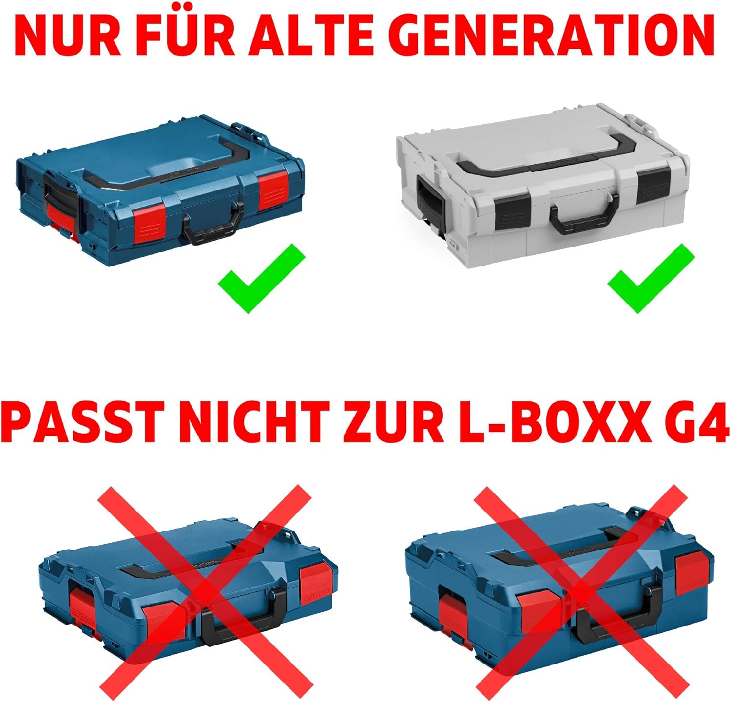 🔥 Angebote & Aktionen – Inset box set, tool organiser system with lid padding for Bosch Sortimo L-BOXX 102 Also suitable for L-BOXX G4