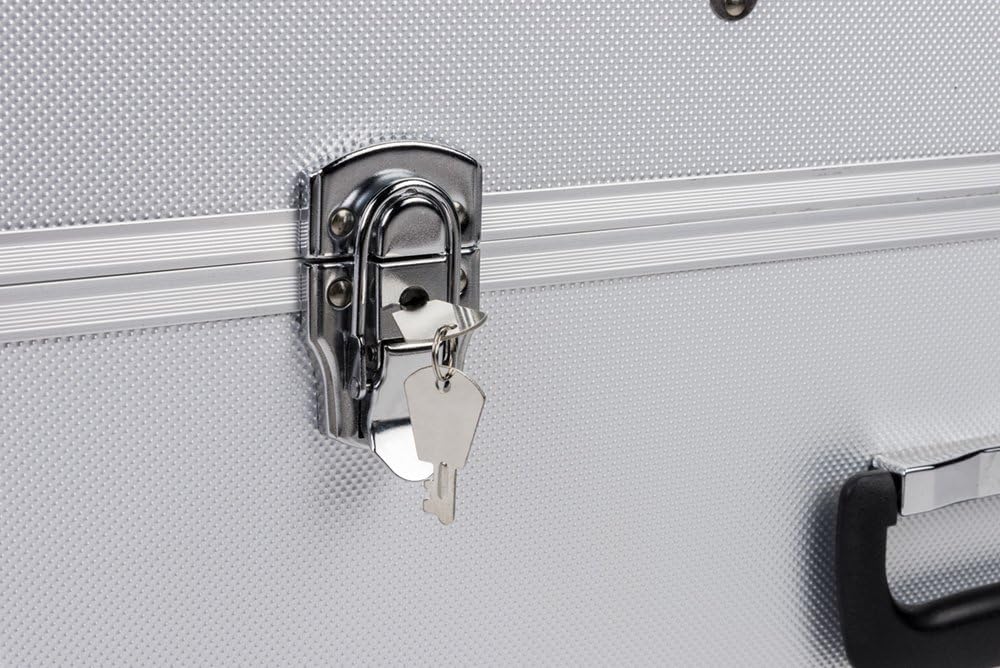 ⚡ Elektro & Technik – Transportkoffer (klein, mittel oder groß), Aluminium und Acrylnitril-Butadien-Styrol (ABS)-Kunststoff, schlag- und ölbeständig, silber – Bild 3