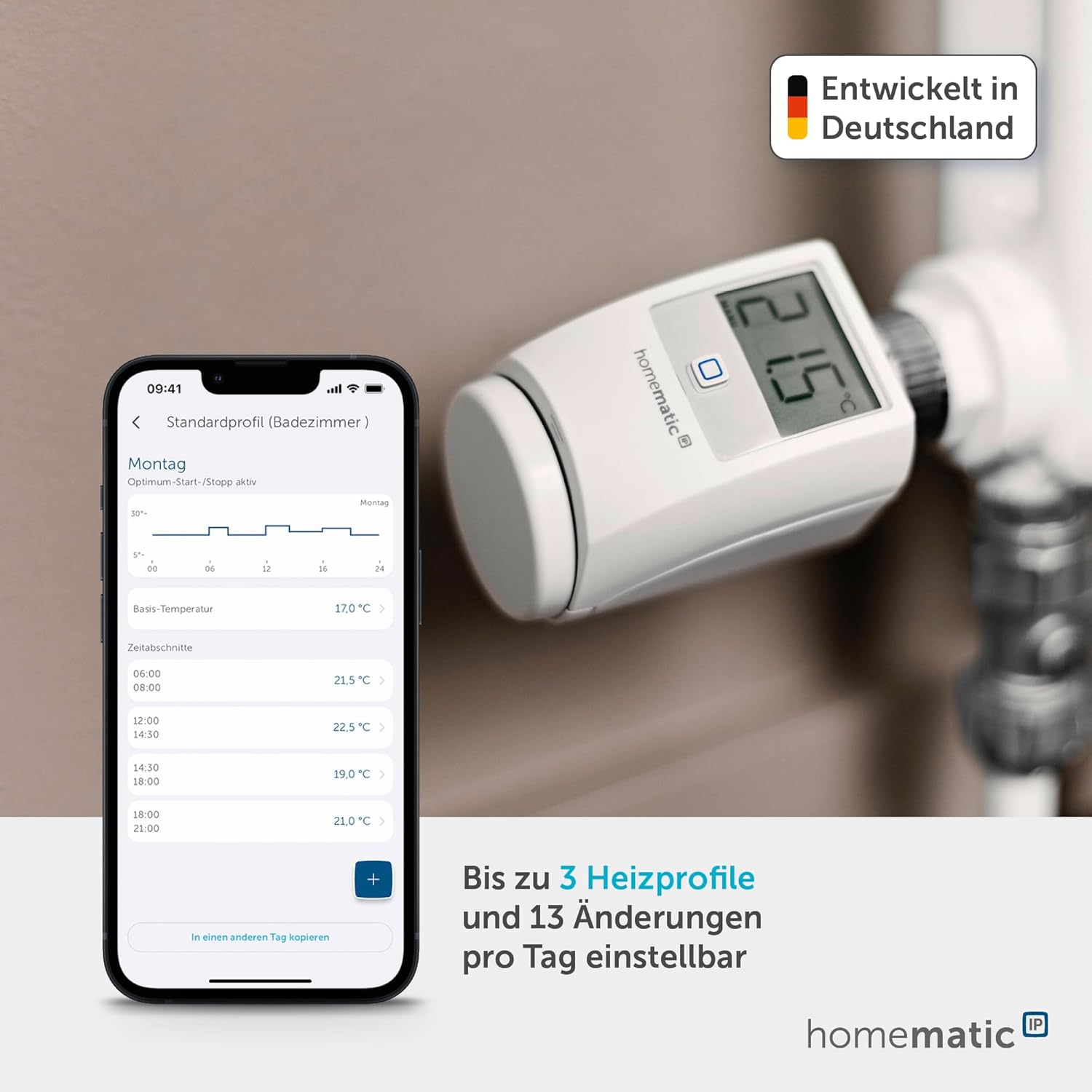 🔥 Angebote & Aktionen – Homematic IP Access Point 2 + 2 x Radiator Thermostat, Smart Home, Digital Thermostat Heating, Control via App, Alexa, Google Home, Easy Installation, Energy Saving – Bild 2