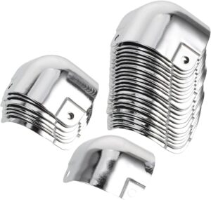 ⚒️ Bau & Montage – 20 Stück Eckenschutz, Schreibtisch-Eckenabdeckungen, Hochleistungs-Eckenschutz, Metalleckenschutz für Möbel, Metalldreiecke, Eckenschutz, Kantenschutz, Elektrolytplatte