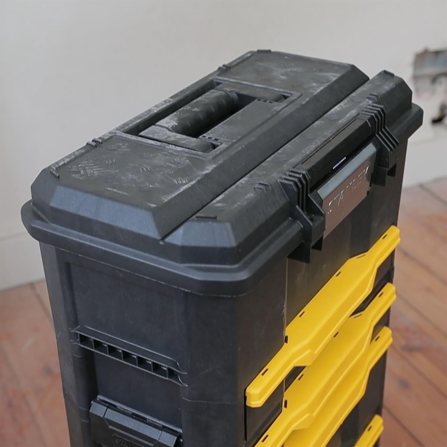 ⚡ Elektro & Technik – Stanley 1-79-206 Rollwerkstatt aus Metall und Kunststoff, leerer Werkzeugwagen mit 3 modularen Einheiten, vielseitiger Werkzeugkasten für Kleinteile und große Werkzeuge, 1-79-206 – Bild 17