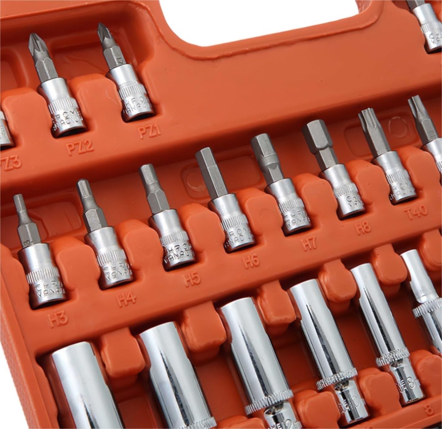 🚗 KFZ & Werkstatt – Car Tool 53 Pieces Spanner Ratchet Socket Wrench Set Tool Repair Car Toolbox Multifunctional Hand Tools Tool Box – Bild 6