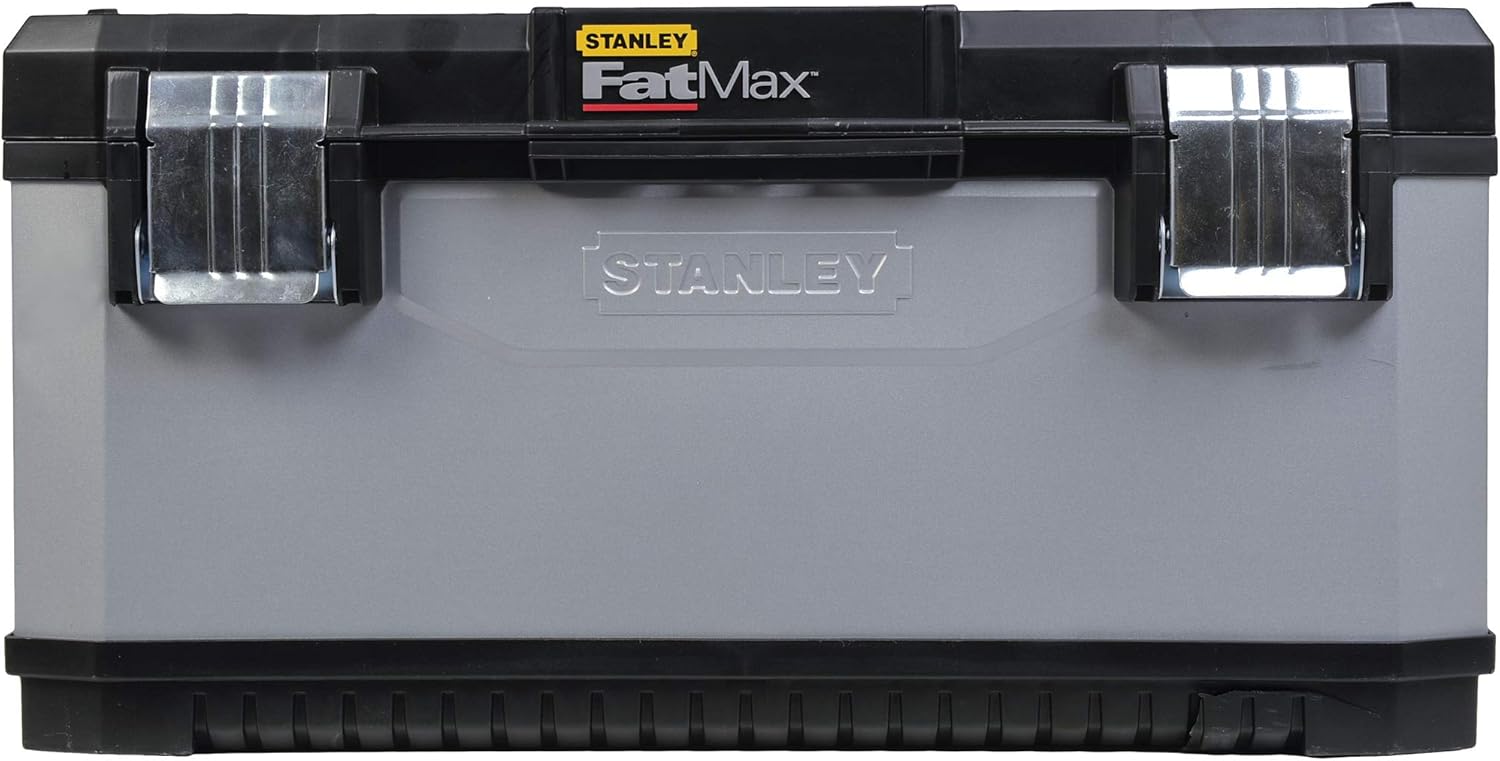 🔥 Angebote & Aktionen – Stanley FatMax 1-95-616 Tool Box (23 Inches, 50 x 29 x 30 cm, Metal Plastic, Carrying for Tools, Tool Box with Cut-Out, Case with Bi-Material Handle, Rust-Proof Closes) – Bild 2