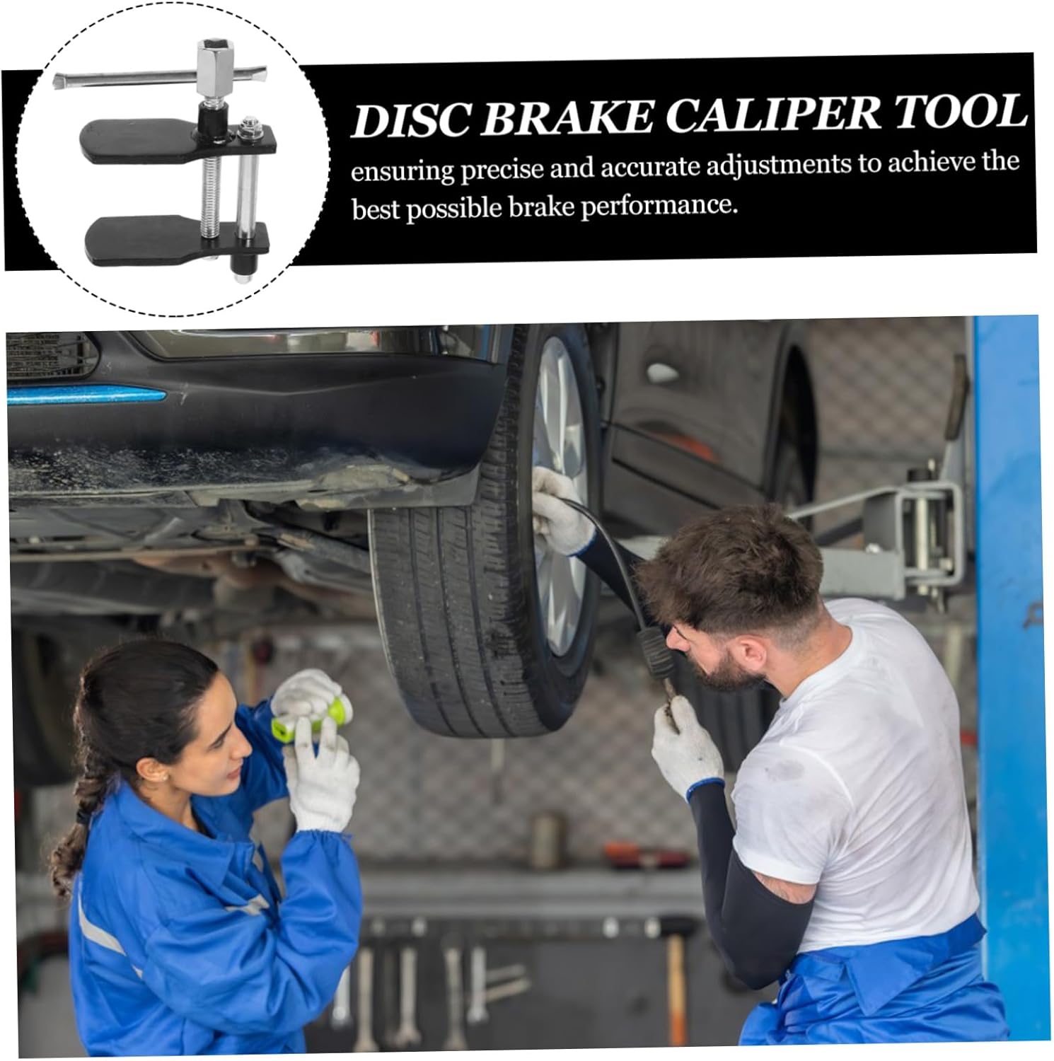 🚗 KFZ & Werkstatt – MAGICLULU Car Brake Piston Compression Tool Brake Caliper Piston Reset Tool Car Brake Pad Spreader Brake Caliper Adjustment Tool for Efficient Brake Maintenance Ratchet Box – Bild 4