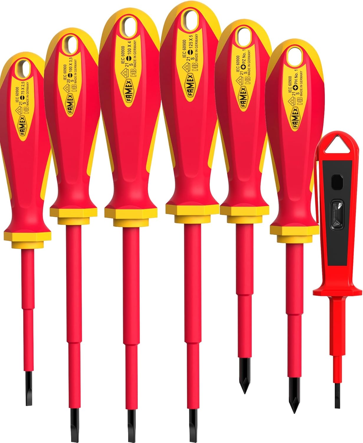 ⚡ Elektro & Technik – FAMEX 789-10 Alu-Werkzeugkoffer mit Werkzeugset für Elektriker – Profi-Werkzeugkoffer – Viele Werkzeuge Made in Germany, viel Stauraum, 45,5 x 35,5 x 16 cm – Bild 7