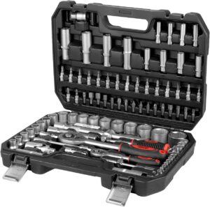 🚗 KFZ & Werkstatt – WALTER Socket Set 94 Pieces with Two Reversible Ratchets, Numerous Bits and Socket Wrench