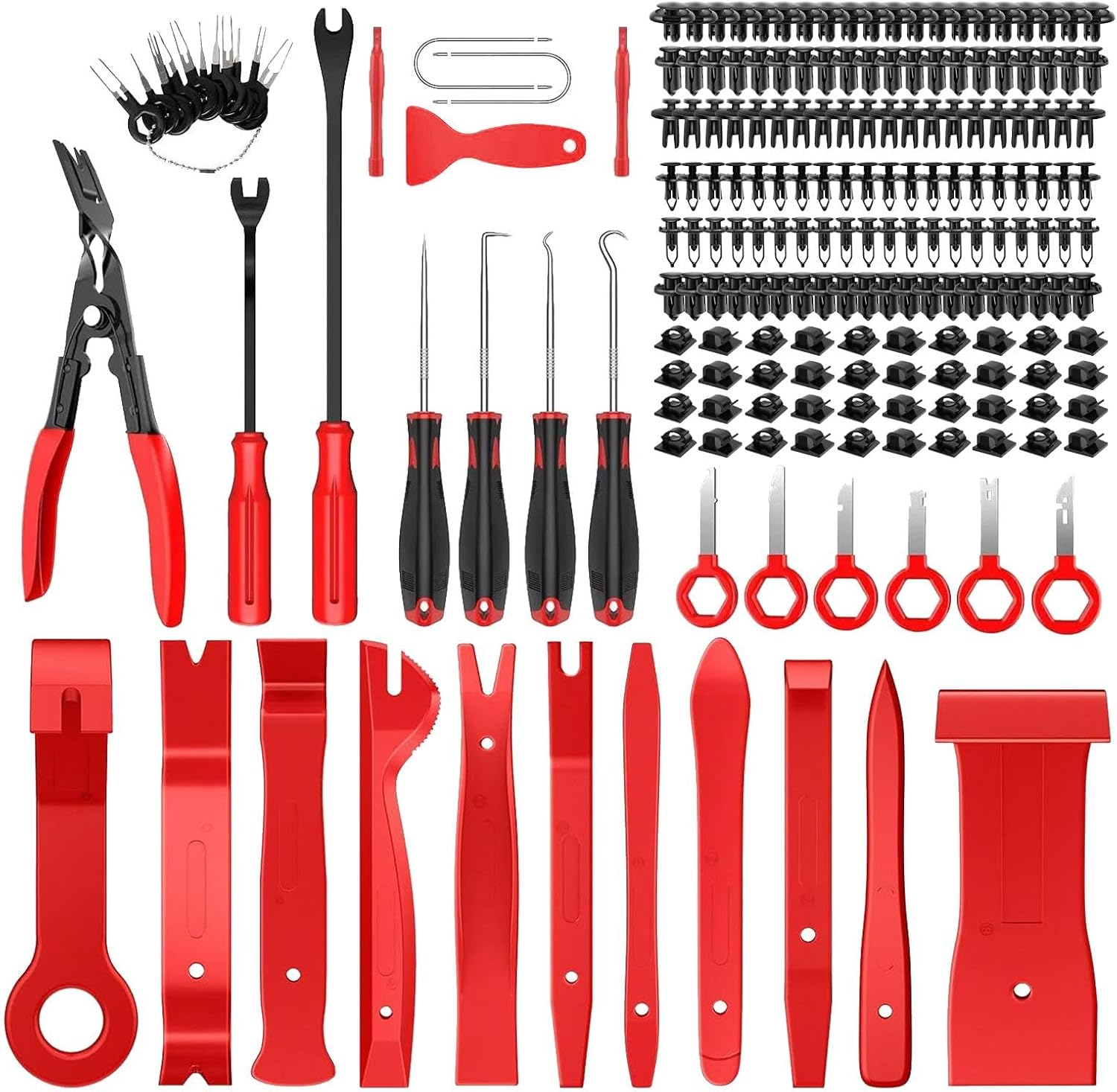 🚗 KFZ & Werkstatt – Car Disassembly Tools, Pack of 200 Vehicle Disassembly Trim Wedges Interior Trim Pry Tool, Car Tool, Car Interior Trim for Trims and Dashboard
