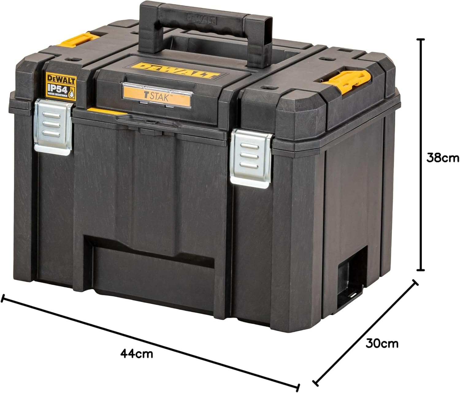⚒️ Bau & Montage – DEWALT TSTAK Deep Tool Box VI, DWST83346-1 (44 L Volumen, großvolumige Box, kombinierbar mit anderen TSTAK-Boxen, sichere Aufbewahrung von Elektrowerkzeugen und Handwerkzeugen, IP54), Multi, Einheitsgröße – Bild 13