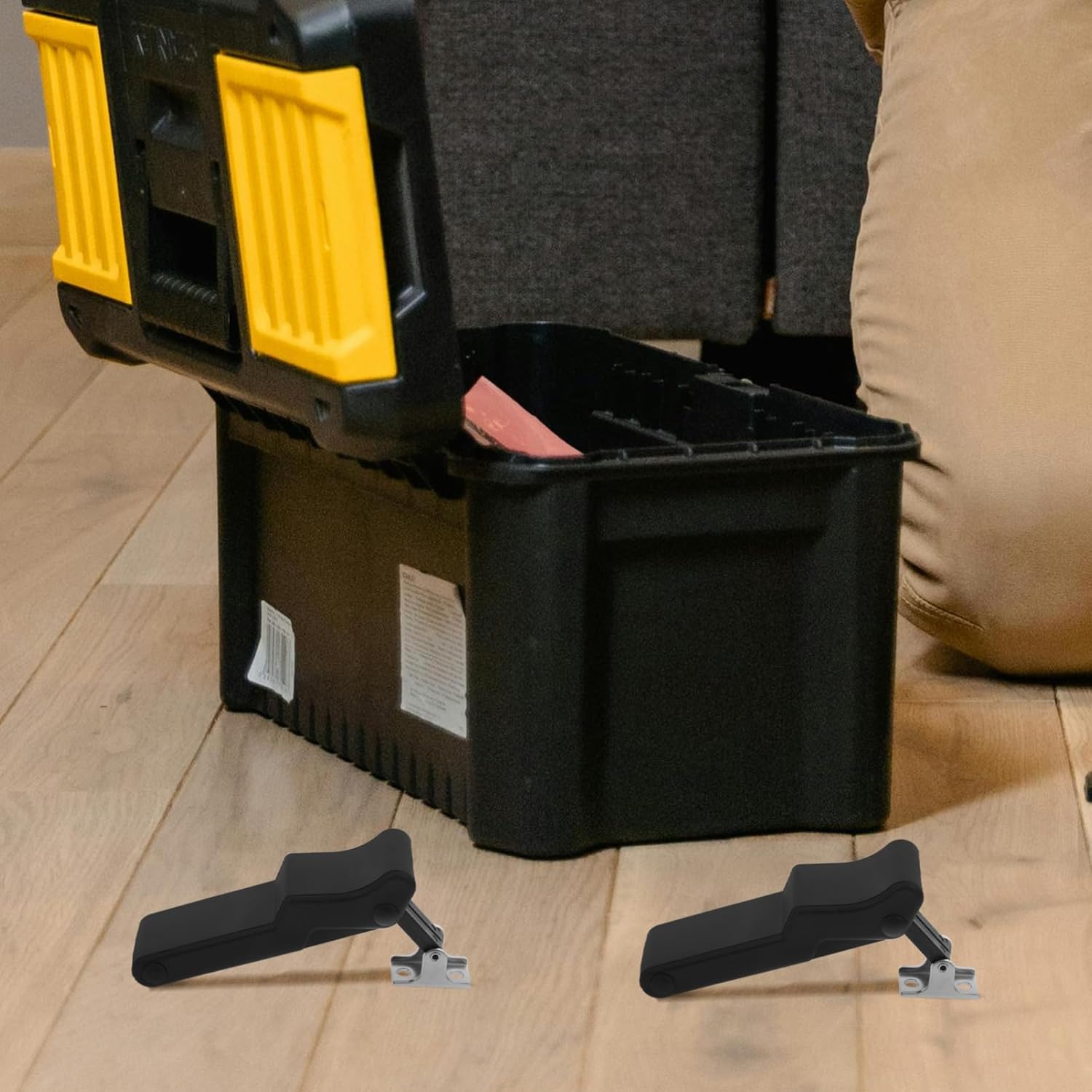 ⚒️ Bau & Montage – NOLITOY 2 Stück Teiliges Flexibles mit Befestigungsbügel Universeller Kastenverschluss für Werkzeugkoffer Fahrzeug Maschinenschrank Einfache Montage Langlebiger Schutz – Bild 4