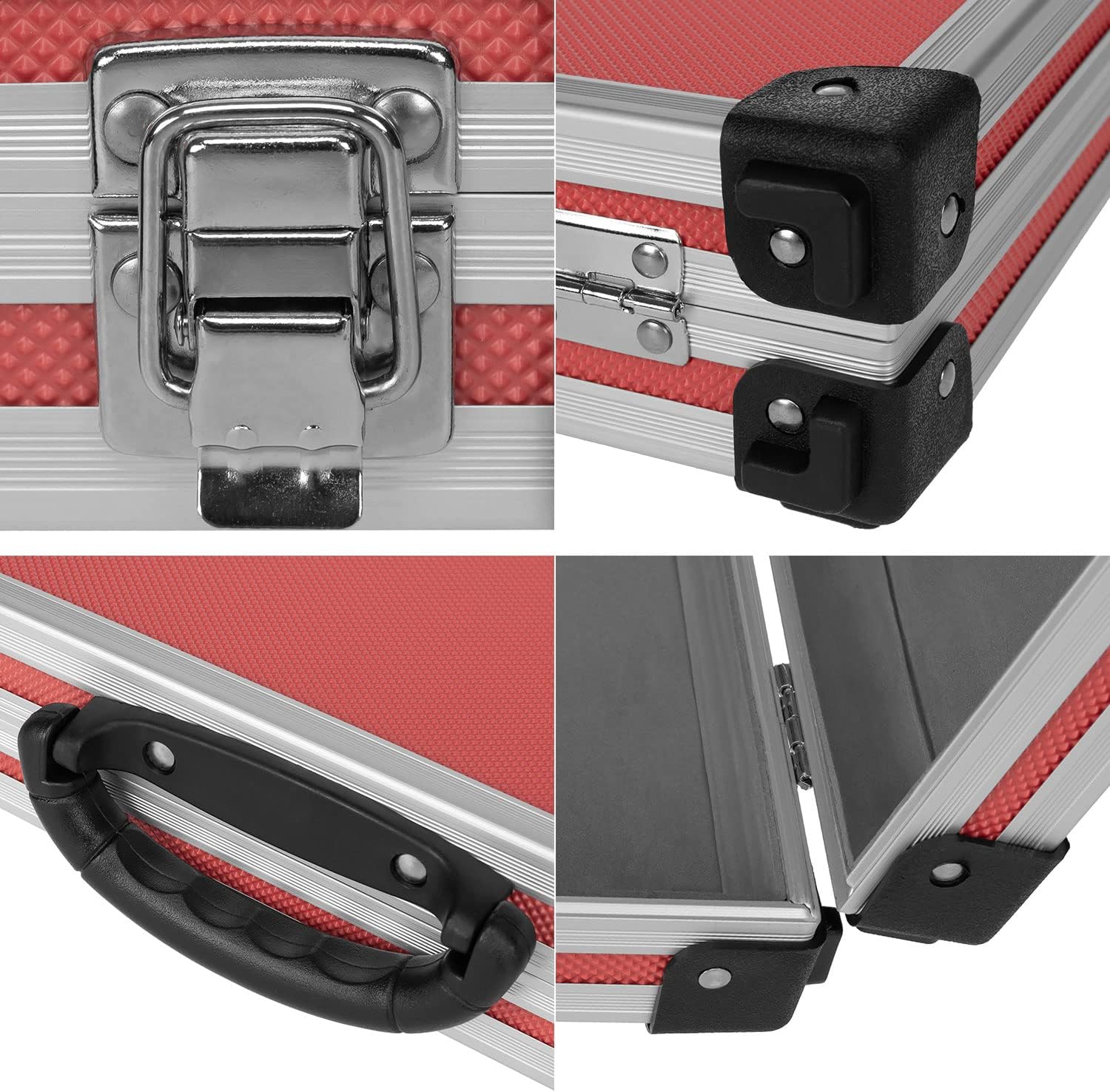 🔥 Angebote & Aktionen – anndora Tool Box Small Aluminium Frame Case 32.5 x 24 x 8.5 cm Red – Bild 7
